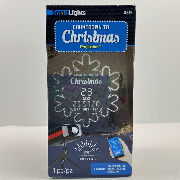 SmartLights Other - Gemmy SmartLights Countdown To Christmas Projector App-Controlled Bluetooth NEW